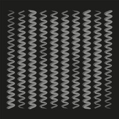 Poster - Vertical wave lines. Striped pattern design. Monochrome geometric background. Vector linear illustration.