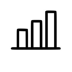 Poster - Line Simple Style Bar Chart Statistic Element Graphic Icon