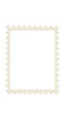 © Juan - Isolated Transparent Background of Blank White Bordered Decorative Stamp