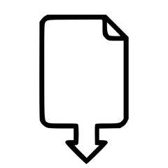 Aufkleber - Simple Line Document Download Icon Shape Sign Symbol Element