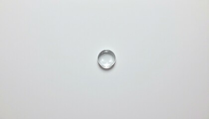 Poster - a clear water droplet isolated, pristine, minimalistic and clean