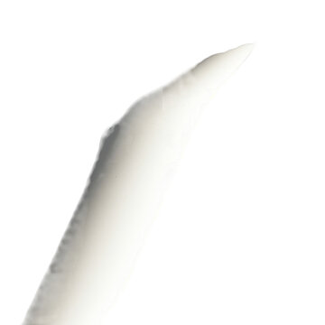 Isolated White Wavy Shape Illustration on Transparent Background