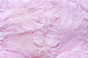 Wall Mural - Artificial pink fur soft smoot patters abstract on background