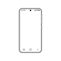 Poster - Smartphone Icon Collection – Vector Mobile Phone UI Elements for Web, App, and User Interface Design. detailed mobile phone template front view, mobile phone model.