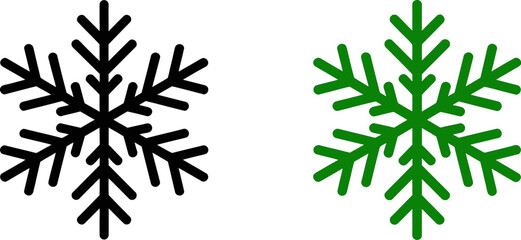 Poster - Snowflake vector illustration winter holiday christmas season snow flake design element icon graphic 100 editable stock vector