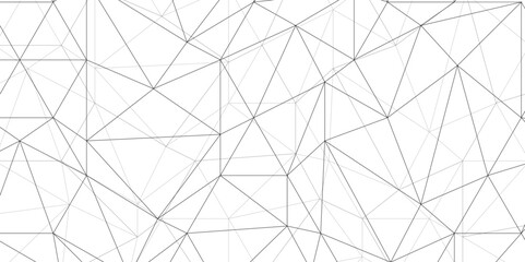 Abstract of simple gray line triangle pattern geometric background .white background creative and geometric shape with white luxury pattern .Gray and white geometric background with low poly triangle