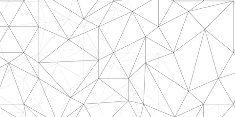 Abstract of simple gray line triangle pattern geometric background .white background creative and geometric shape with white luxury pattern .Gray and white geometric background with low poly triangle