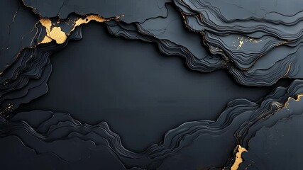 Poster - Abstract Dark Textured Background with Gold Accents and Elegant Aesthetic