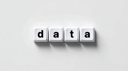 Poster - Information Online privacy protection. Keyboard keys displaying the word 
