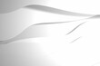 © vectorfusionart - Overlapping gray and white wave forms are flowing across transparent background in flat design