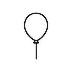 Poster - Simple outline icon of a balloon