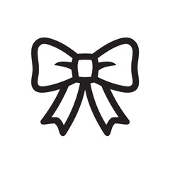 Poster -  Simple outline icon of a bow