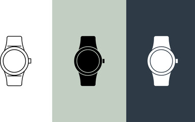 Poster - Watch illustration vector graphic design time wrist accessory timepiece modern minimalist style icon art editable vector illustration with png format