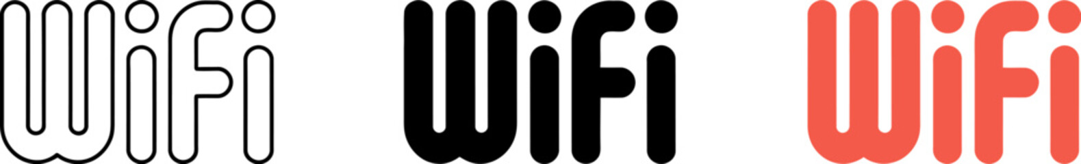 Fototapete - Wifi connection signal internet network wireless technology router broadband access hotspot connectivity editable vector illustration with png format