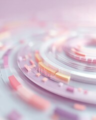 Poster - Quantum Optimization Dashboard with Dynamic Financial Data and Waveforms on Glass Surface for Advanced Fintech and Investment Innovation
