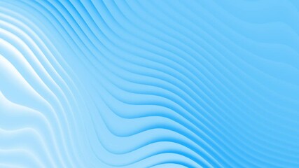 Poster - Abstract animated background with blue waves shapes in flowing motion, creating a soft artistic liquid and dynamic effect for ads, creative digital design, or sales presentation