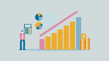 Poster - Growth Strategy Investment Insights Financial Planning Data Analytics Business Finance Wealth
