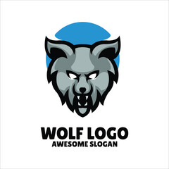 Poster - Wolf Mascot Logo Design Esport or Corporate Logo vector