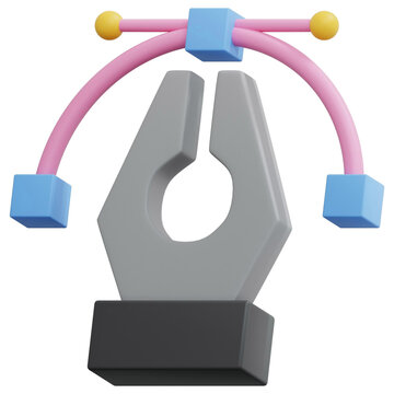 Designer circle concept Icon with background