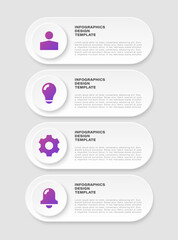 Poster - Circular choice template for business success presentation infographic chart design. Vertical design template with icons
