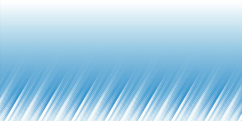 Poster - white halftone on blue background. Vector dotted sparkles or halftone shine pattern texture Pop Art Style Background