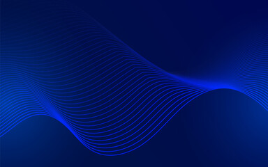 abstract wave, line particle technology background.blue gradient. trendy.abstract background.vector 