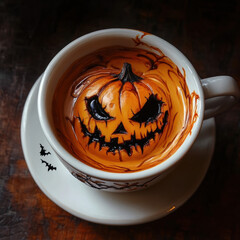 Poster - This name is easy to understand, avoids a colon, and captures the essence of the image using keywords like Halloween, pumpkin, spooky, and black background Let me know if you'd like variations or shor
