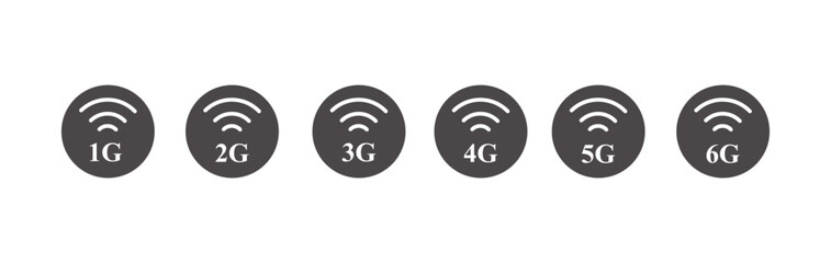  Wifi symbol icon set. Wifi icon wireless internet connection signal
