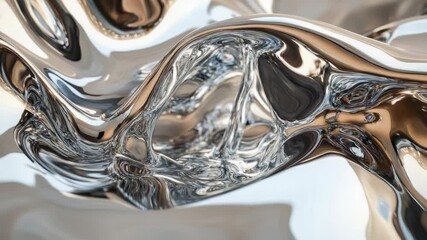 Poster - A detailed shot of a metallic surface with reflective properties