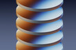 © Westend61 - 3D rendering of abstract geometric shapes with gradient colors and glass refraction