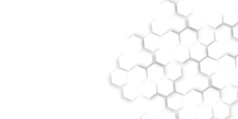 Fototapete - Abstract technology background with hexagons. modern geometric hexagon shape Poster, wallpaper, Landing page. geometric hexagonal, triangle, shape. Vector illustration. can be used in cover design.