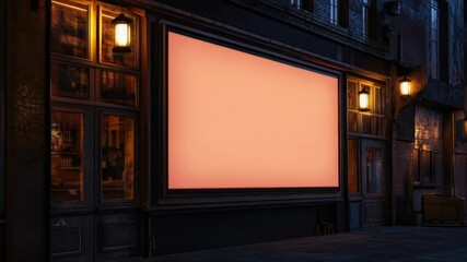 Aufkleber - An empty billboard on the side of a building, ready for new advertising