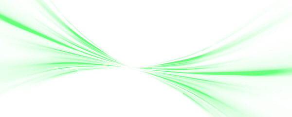 Wall Mural - abstract png ray glow through green light line with motion blur. trail and streak explosion on backg