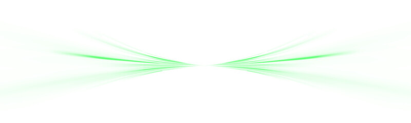 Wall Mural - abstract png ray glow through green light line with motion blur. trail and streak explosion on backg