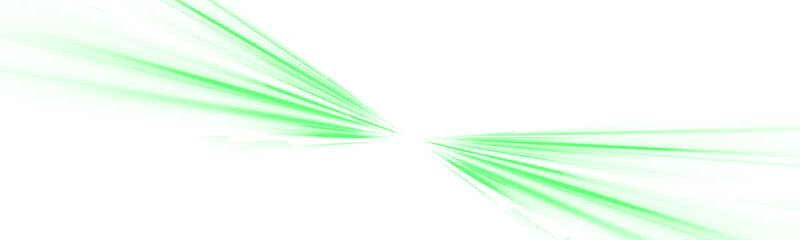 Wall Mural - green beam glow png on light trail and blur line. png flash with bright vector explosion streak. fut