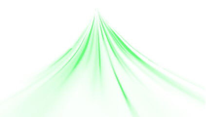 Wall Mural - green line png shines through beam and trail in speed road. abstract explosion and png glow illumina