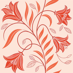 Poster - Abstract fluid organic shapes with swirling curving lines and vibrant color gradients ideal for modern graphic design backgrounds and artistic compositions