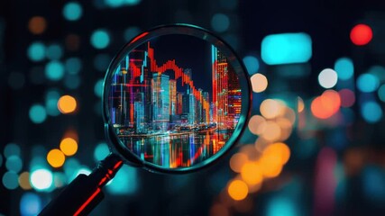 Poster - Close-up look at city street from a unique perspective, ideal for use in educational or scientific illustrations