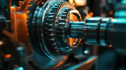 Poster - Mechanical components with interlocking gears