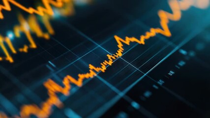 Poster - A close-up view of a computer screen displaying a graphical representation
