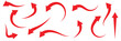 © Micro  Vector Market - Black arrows set. Curved arrows. Arrow sign. Vector  illustration EPS 20 .