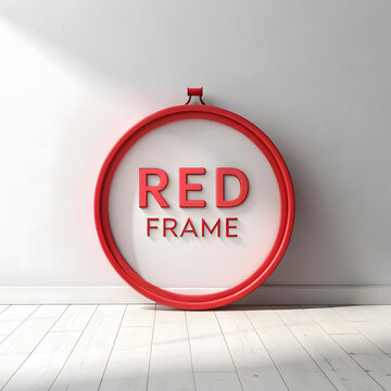 Circular Red “Red Frame” Badge