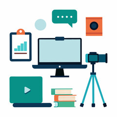 Poster - Digital learning and content creation tools for online education and business