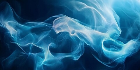 Poster - Dynamic Abstract Blue Background with Light and Shadow Creating an Energetic Underwater Ocean Scene
