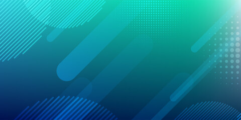 Wall Mural - Dark Blue, Green vector layout with flat lines and dots. Decorative shining illustration with lines, dots on abstract template.