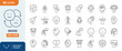 © Cetacons - Mood line editable icon set. Containing happy, sad, excited, calm, angry, tired, stressed, and more. Editable stroke. Vector illustration.