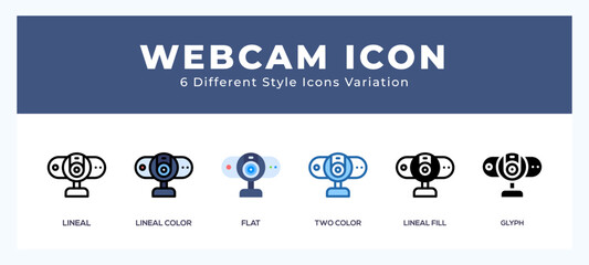 Aufkleber - Webcam icon for web. mobile apps and ui.