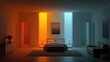 © Asimabbas - Smart lighting system affecting circadian rhythm with color temperature visuals, hormone release tracking, and personalized light therapy for health enhancement