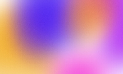Poster - Colorful abstract gradient with noise and blur effect on transparent background. Soft blend of orange, blue, and pink tones