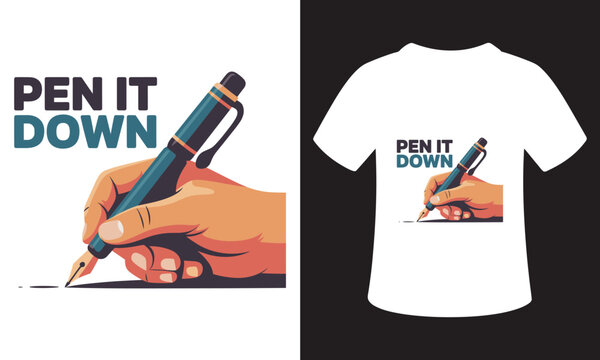 Motivational Writing T-Shirt Design